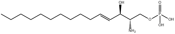 (2S,3R,4E)-2-AMino-4-pentadecene-1,3-diol 1-Phosphate Structure