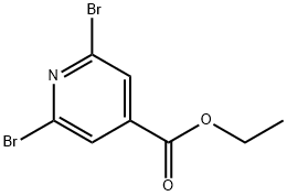 에틸2,6-디브로모피리딘-4-카르복실레이트 구조식 이미지