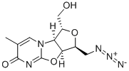 1ALPHA-DEOXY-1ALPHA-AZIDO-4ALPHA-DEOXY-4ALPHA-(THYMIN-1-YL)-2,3ALPHA:2ALPHA,5ALPHA-DIANHYDRO-L-ALTRITOL Structure