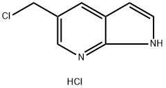 5-CHLOROMETHYL-1H-PYRROLO[2,3-B]PYRIDINE HYDROCHLORIDE Structure