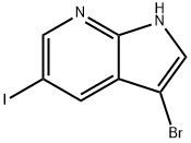 3-BROMO-5-IODO-1H-PYRROLO[2,3-B]PYRIDINE Structure