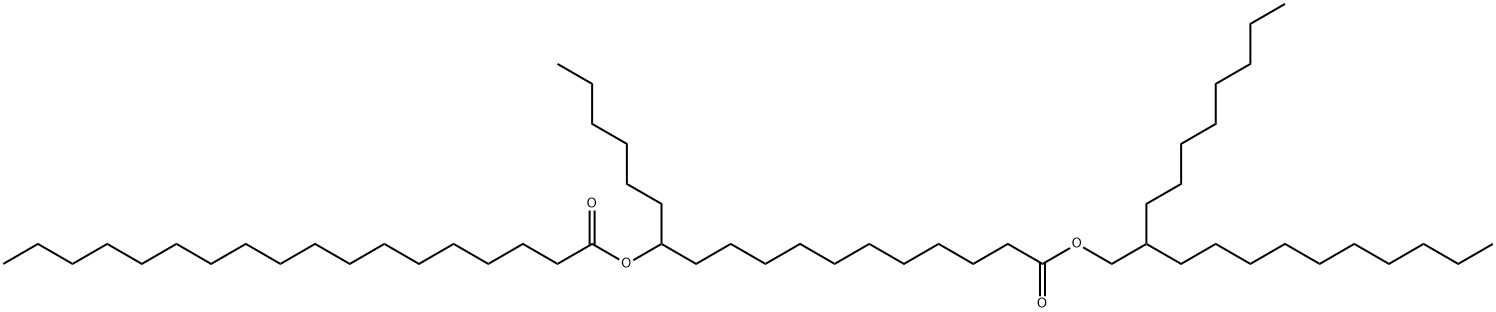 2-octyldodecyl 12-[(1-oxooctadecyl)oxy]octadecanoate Structure