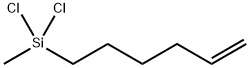 5-헥세닐메틸디클로로실란 구조식 이미지