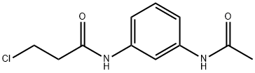 N-[3-(아세틸아미노)페닐]-3-클로로프로판아미드 구조식 이미지