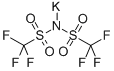 1,1,1-트리플루오로-N-[(트리플루오로메틸)술포닐]메탄술폰아미드의 칼륨염 (1:1) 구조식 이미지