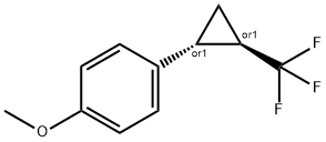 (+/-)-1-Methoxy-4-(trans-2-(trifluoromethyl)cyclopropyl)benzene Structure