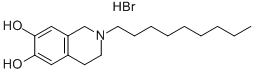 6,7-ISOQUINOLINEDIOL, 1,2,3,4-TETRAHYDRO-2-NONYL-, HYDROBROMIDE Structure