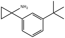 Cyclopropanamine, 1-[3-(1,1-dimethylethyl)phenyl]- Structure