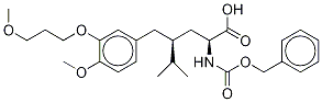 (αS,γS)-4-Methoxy-3-(3-methoxypropoxy)-γ-(1-methylethyl)-α-[[(phenylmethoxy)carbonyl]amino]benzenepentanoic Acid Structure