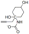1,4-Cyclohexanediol,1-(2-propynyl)-,1-carbamate,cis-(9CI) 구조식 이미지