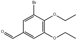 3-BROMO-4,5-DIETHOXY-BENZALDEHYDE Structure