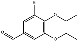 3-브로모-4,5-디에톡시-벤잘데히드 구조식 이미지