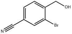 2-브로모-4-시아노벤질알코올 구조식 이미지