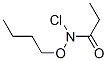 Propanamide,  N-butoxy-N-chloro- Structure