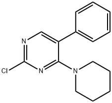 2-chloro-5-phenyl-4-(piperidin-1-yl)pyrimidine 구조식 이미지