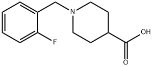 1-(2-fluorobenzyl)piperidine-4-carboxylic acid Structure