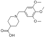 1-[(3,4,5-TRIMETHOXYPHENYL)METHYL]-PIPERIDINE-4-CARBOXYLIC ACID Structure