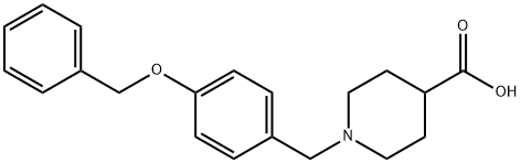 1-[[4-(페닐메톡시)페닐]메틸]-피페리딘-4-카르복실산 구조식 이미지