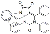 7,7a-Dihydro-1,3,4,7,7a-pentaphenyl-1H-pyrrolo[2,3-d]pyrimidine-2,5,6(5H)-trione Structure