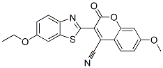 3-(6-ethoxybenzothiazol-2-yl)-7-methoxy-2-oxo-2H-1-benzopyran-4-carbonitrile 구조식 이미지