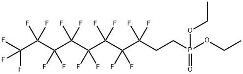 디에틸(3,3,4,4,5,5,6,6,7,7,8,8,9,9,10,10,10-헵타데카플루오로덱-1-일)포스포네이트 구조식 이미지