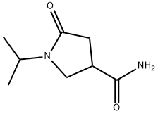 1-이소프로필-2-옥소피롤리딘-4-카르복사미드 구조식 이미지