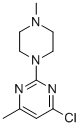 4-CHLORO-6-METHYL-2-(4-METHYL-1-PIPERAZINYL)PYRIMIDINE Structure