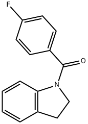(2,3-DIHYDROINDOL-1-YL)-(4-FLUOROPHENYL)-METHANONE Structure