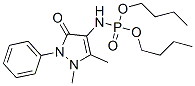 (2,3-디하이드로-1,5-디메틸-3-옥소-2-페닐-1H-피라졸-4-일)포스포라미드산디부틸에스테르 구조식 이미지