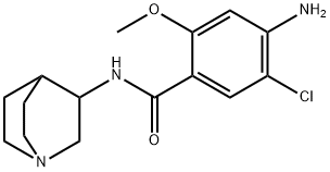 4-AMINO-N-1-AZABICYCLO[2.2.2]OCT-3-YL-5-CHLORO-2-METHOXYBENZAMIDE HYDROCHLORIDE Structure