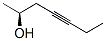 [S,(+)]-4-Heptyne-2-ol Structure