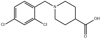 1-(2,4-DICHLORO-BENZYL)-PIPERIDINE-4-CARBOXYLIC ACID 구조식 이미지