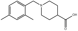 1-(2,4-디메틸벤질)피페리딘-4-카르복실산 구조식 이미지