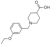 1-(3-에톡시-벤질)-피페리딘-4-카복실산 구조식 이미지