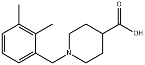 1-(2,3-디메틸벤질)피페리딘-4-카르복실산 구조식 이미지