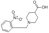 1-(2-니트로-벤질)-피페리딘-4-카르복실산 구조식 이미지