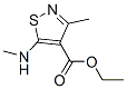 4-Isothiazolecarboxylicacid,3-methyl-5-(methylamino)-,ethylester(7CI,9CI) Structure
