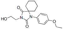 1-(p-Ethoxyphenyl)-3-(2-hydroxyethyl)-1,3-diazaspiro[4.5]decane-2,4-dione 구조식 이미지