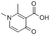 1,2-디메틸-4-옥소-1,4-디히드로-피리딘-3-카르복실산 구조식 이미지