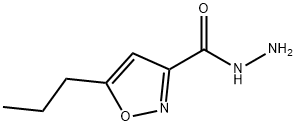 3-Isoxazolecarboxylicacid,5-propyl-,hydrazide(7CI) 구조식 이미지