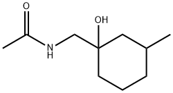 Acetamide,  N-[(1-hydroxy-3-methylcyclohexyl)methyl]- 구조식 이미지