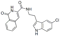 3-Isoquinolinecarboxamide,  N-[2-(5-chloro-1H-indol-3-yl)ethyl]-1,2-dihydro-1-oxo- Structure