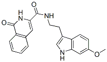 3-Isoquinolinecarboxamide,  1,2-dihydro-N-[2-(6-methoxy-1H-indol-3-yl)ethyl]-1-oxo- Structure