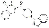 1(2H)-Isoquinolinone,  3-[[4-(1,2-benzisothiazol-3-yl)-1-piperazinyl]carbonyl]- Structure