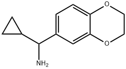 1,4-Benzodioxin-6-methanamine,  -alpha--cyclopropyl-2,3-dihydro- Structure