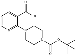 4-(3-CARBOXY-PYRIDIN-2-YL)-PIPERAZINE-1-CARBOXYLIC ACID TERT-BUTYL ESTER Structure