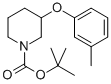 3-M-TOLYLOXY-PIPERIDINE-1-CARBOXYLIC ACID TERT-BUTYL ESTER Structure