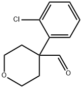4-(2-CHLOROPHENYL)TETRAHYDRO-2H-PYRAN-4-CARBOXALDEHYDE 구조식 이미지