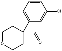 4-(3-CHLOROPHENYL)TETRAHYDRO-2H-PYRAN-4-CARBOXALDEHYDE 구조식 이미지