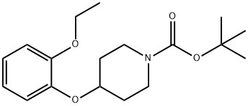 1-BOC-4-(2-ETHOXYPHENOXY)PIPERIDINE Structure